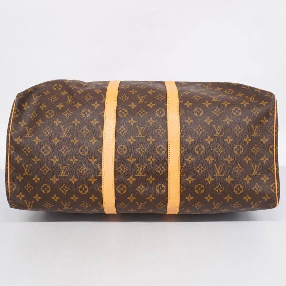 LOUIS VUITTON Boston Bag Monogram Keepall 55 M41424 Brown Men's Women's - Picture 3 of 10